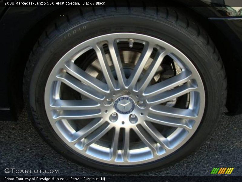 Black / Black 2008 Mercedes-Benz S 550 4Matic Sedan