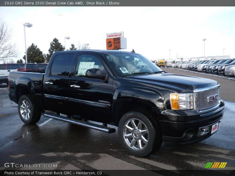 Onyx Black / Ebony 2010 GMC Sierra 1500 Denali Crew Cab AWD