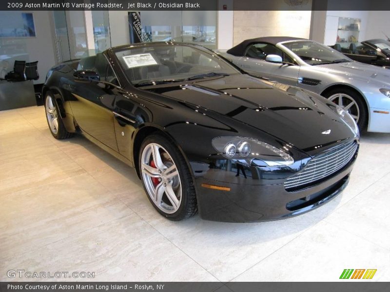Jet Black / Obsidian Black 2009 Aston Martin V8 Vantage Roadster