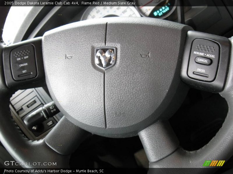 Flame Red / Medium Slate Gray 2005 Dodge Dakota Laramie Club Cab 4x4