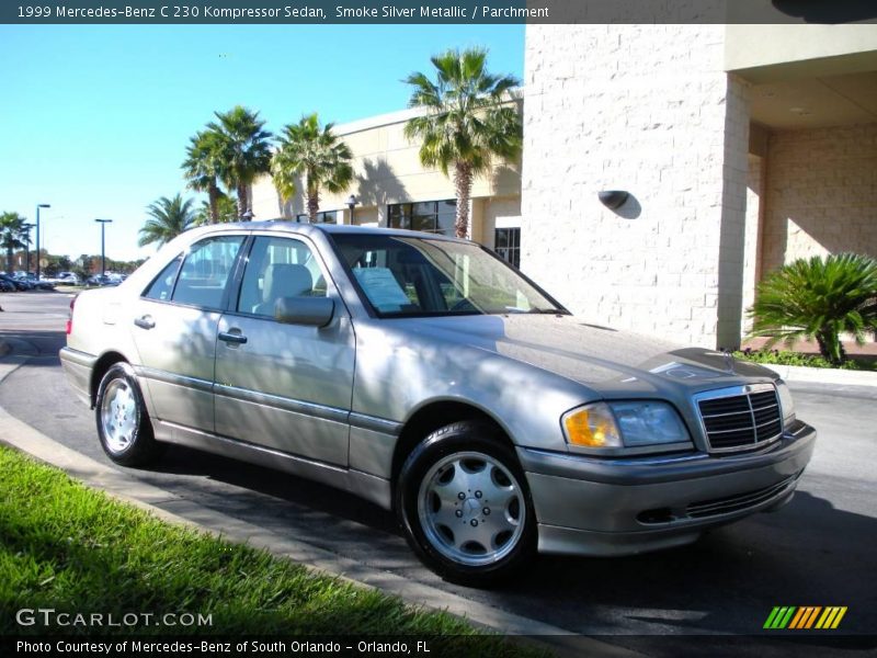 Smoke Silver Metallic / Parchment 1999 Mercedes-Benz C 230 Kompressor Sedan
