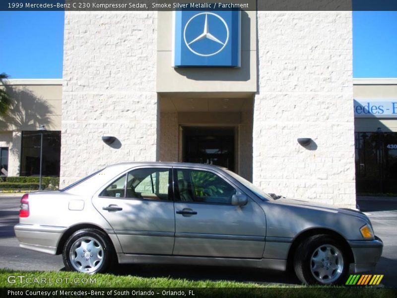 Smoke Silver Metallic / Parchment 1999 Mercedes-Benz C 230 Kompressor Sedan