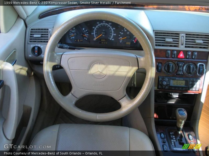 Smoke Silver Metallic / Parchment 1999 Mercedes-Benz C 230 Kompressor Sedan