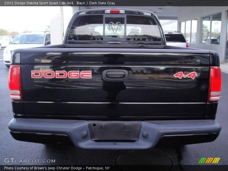 Black / Dark Slate Gray 2001 Dodge Dakota Sport Quad Cab 4x4