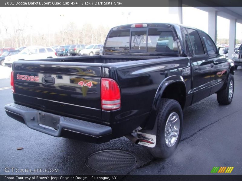 Black / Dark Slate Gray 2001 Dodge Dakota Sport Quad Cab 4x4