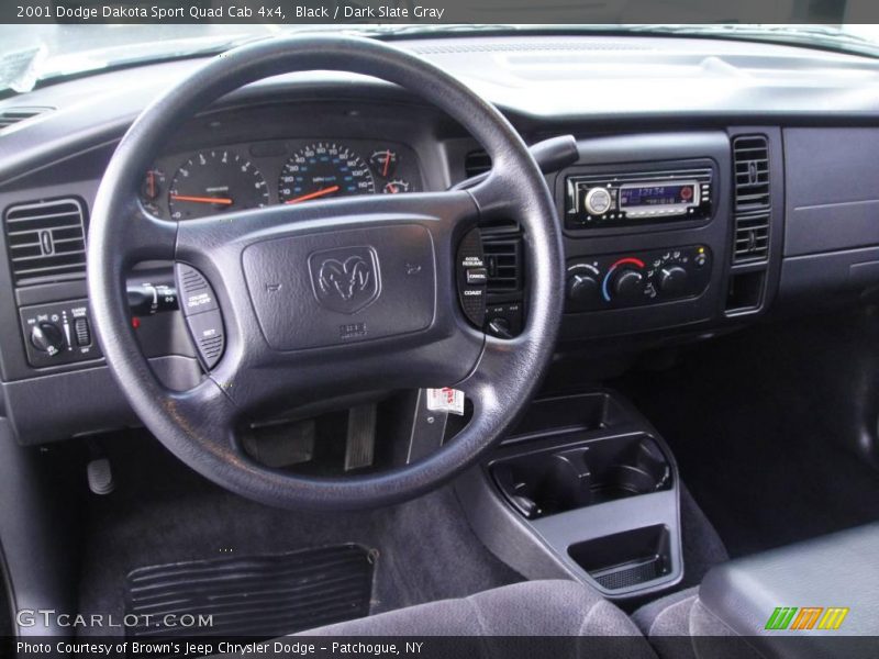 Black / Dark Slate Gray 2001 Dodge Dakota Sport Quad Cab 4x4