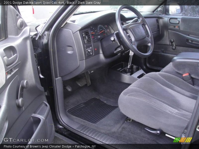 Black / Dark Slate Gray 2001 Dodge Dakota Sport Quad Cab 4x4