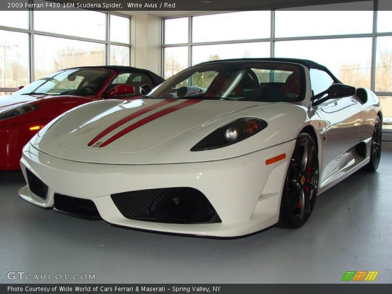 White Avus / Red 2009 Ferrari F430 16M Scuderia Spider