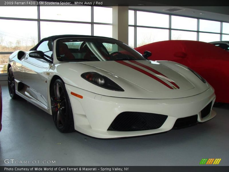 White Avus / Red 2009 Ferrari F430 16M Scuderia Spider