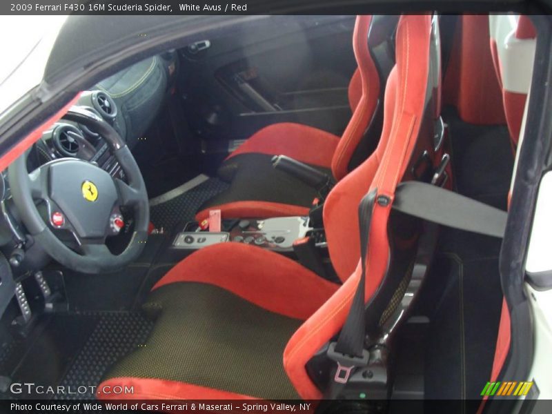 White Avus / Red 2009 Ferrari F430 16M Scuderia Spider