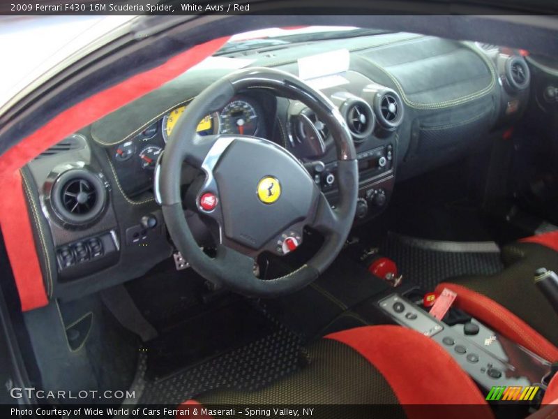 White Avus / Red 2009 Ferrari F430 16M Scuderia Spider