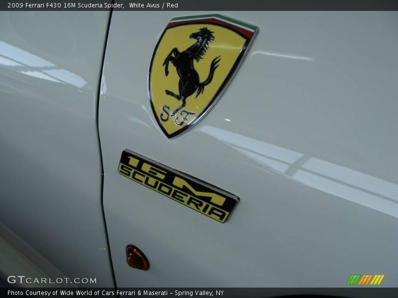 White Avus / Red 2009 Ferrari F430 16M Scuderia Spider