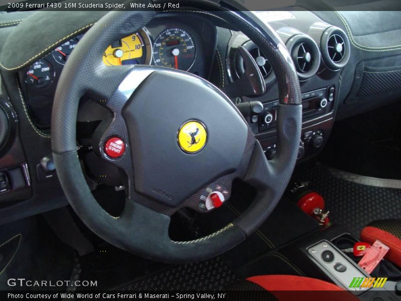 White Avus / Red 2009 Ferrari F430 16M Scuderia Spider