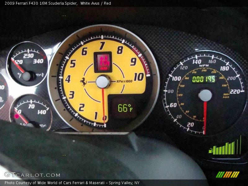 White Avus / Red 2009 Ferrari F430 16M Scuderia Spider