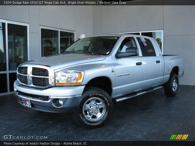 Bright Silver Metallic / Medium Slate Gray 2006 Dodge Ram 3500 SLT Mega Cab 4x4