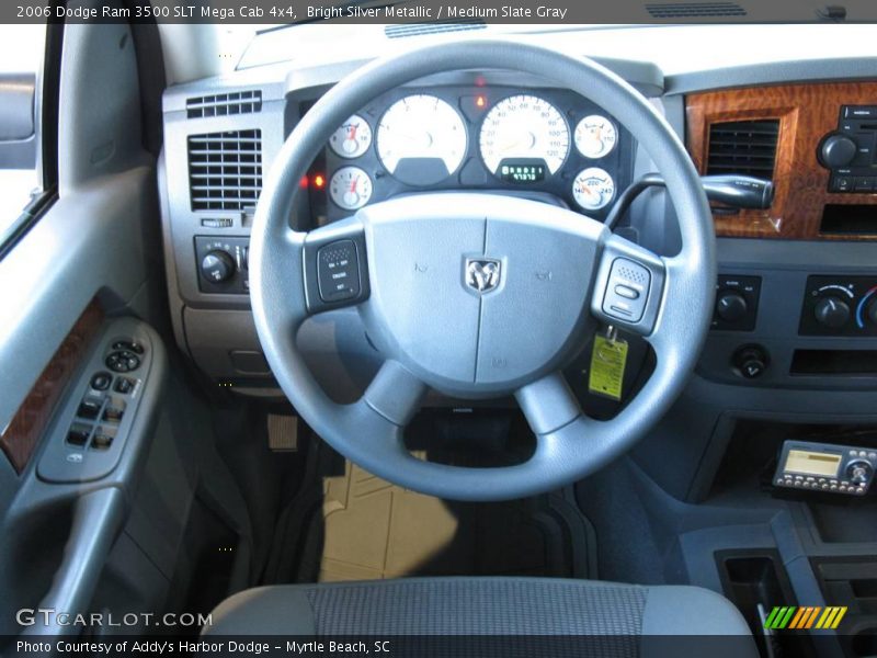 Bright Silver Metallic / Medium Slate Gray 2006 Dodge Ram 3500 SLT Mega Cab 4x4