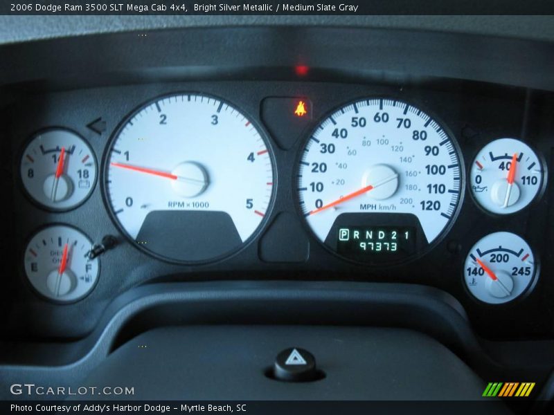 Bright Silver Metallic / Medium Slate Gray 2006 Dodge Ram 3500 SLT Mega Cab 4x4