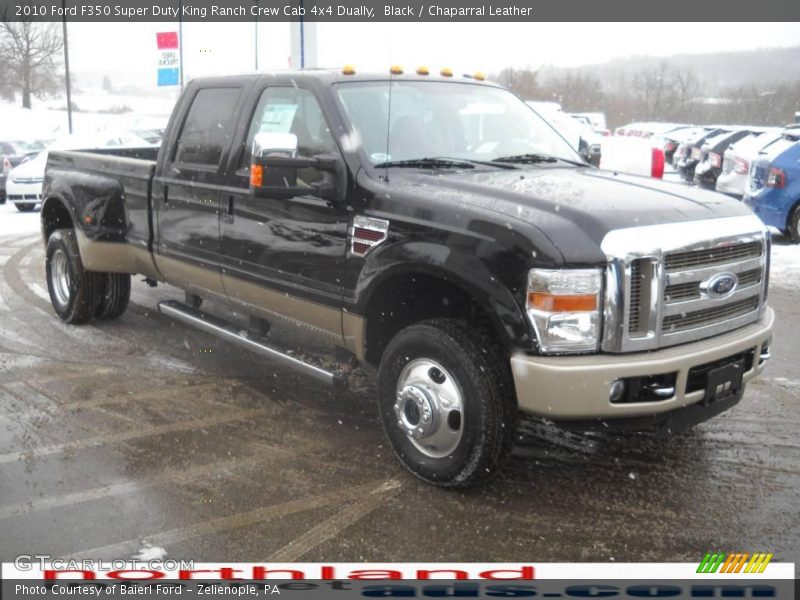 Black / Chaparral Leather 2010 Ford F350 Super Duty King Ranch Crew Cab 4x4 Dually