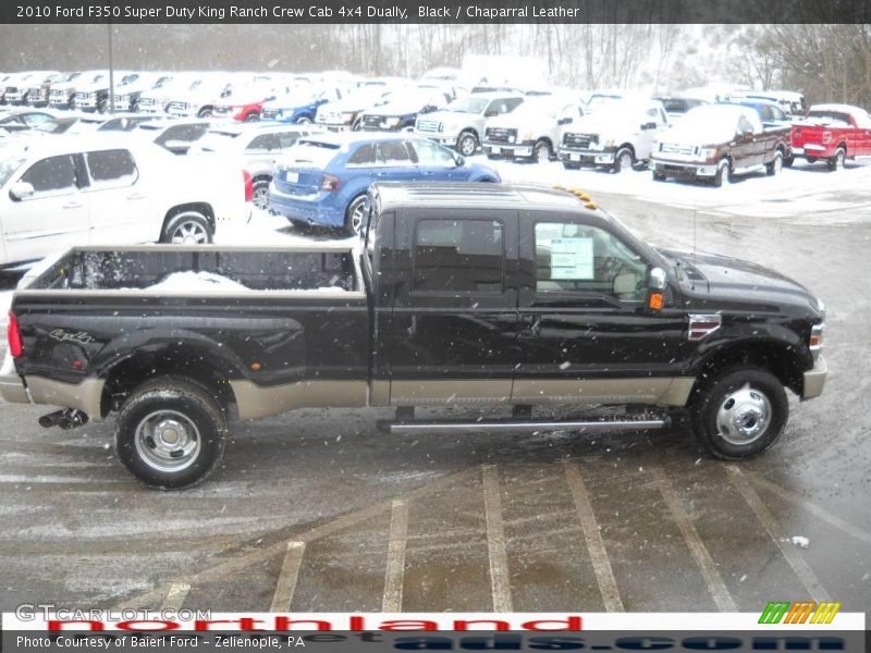 Black / Chaparral Leather 2010 Ford F350 Super Duty King Ranch Crew Cab 4x4 Dually