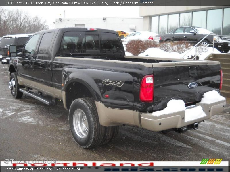 Black / Chaparral Leather 2010 Ford F350 Super Duty King Ranch Crew Cab 4x4 Dually