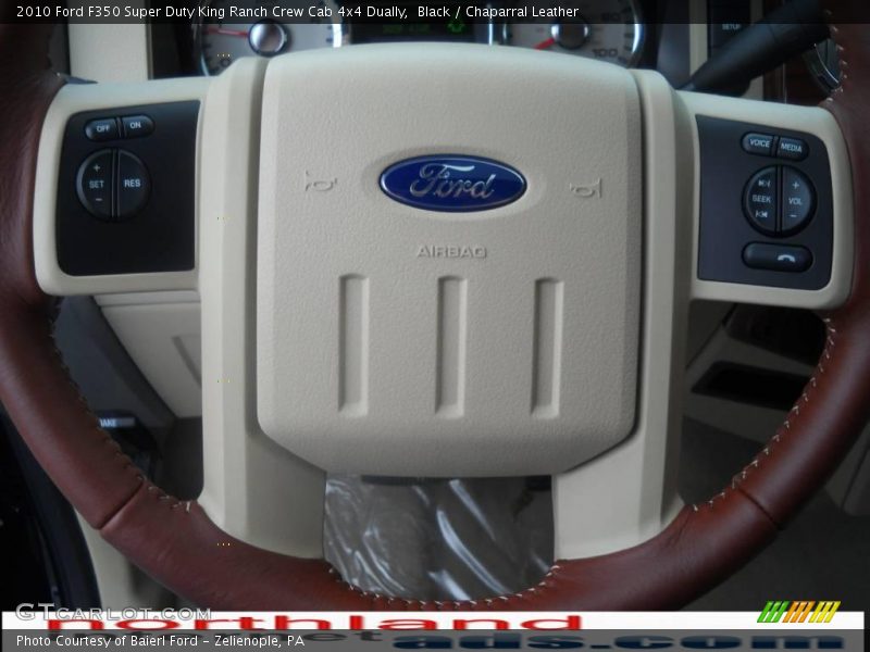 Black / Chaparral Leather 2010 Ford F350 Super Duty King Ranch Crew Cab 4x4 Dually