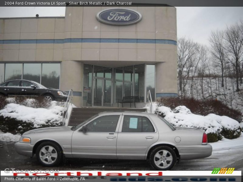 Silver Birch Metallic / Dark Charcoal 2004 Ford Crown Victoria LX Sport