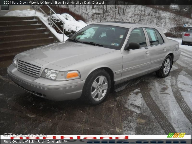 Silver Birch Metallic / Dark Charcoal 2004 Ford Crown Victoria LX Sport
