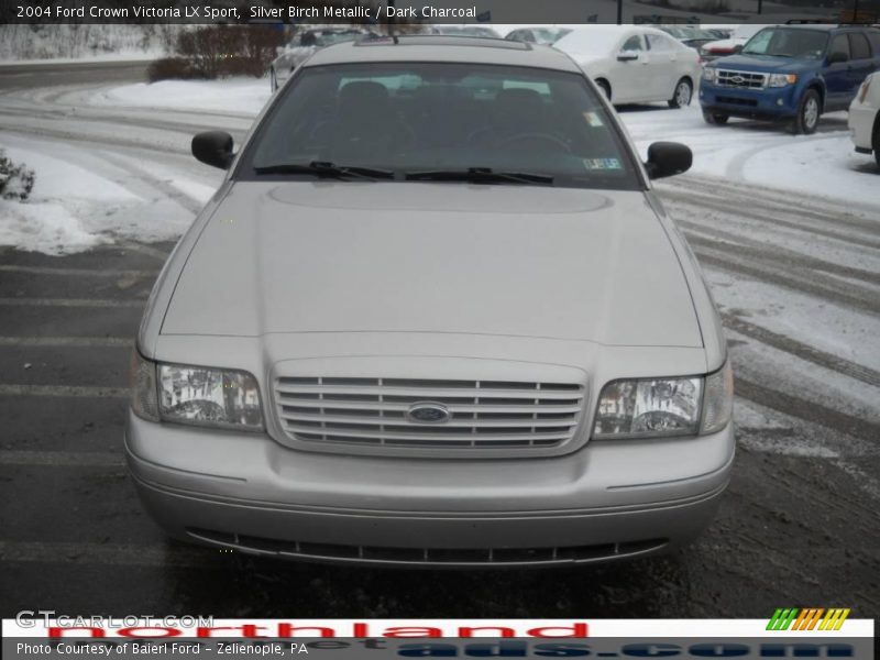 Silver Birch Metallic / Dark Charcoal 2004 Ford Crown Victoria LX Sport