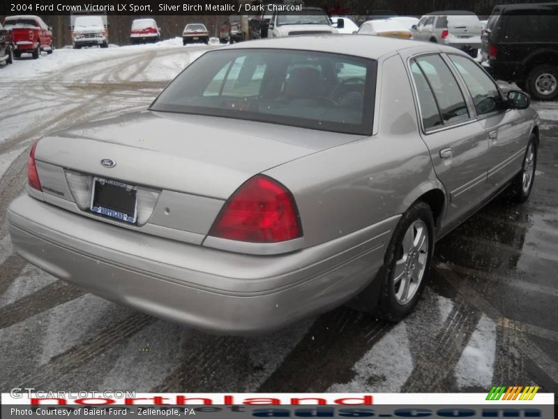 Silver Birch Metallic / Dark Charcoal 2004 Ford Crown Victoria LX Sport