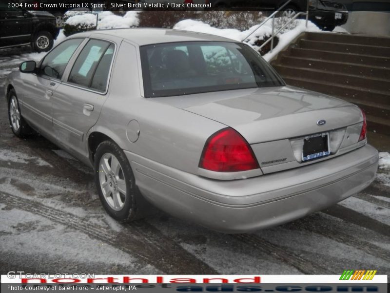 Silver Birch Metallic / Dark Charcoal 2004 Ford Crown Victoria LX Sport