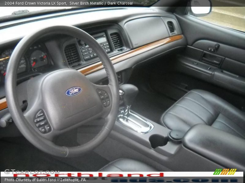 Silver Birch Metallic / Dark Charcoal 2004 Ford Crown Victoria LX Sport