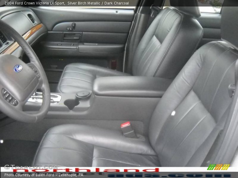 Silver Birch Metallic / Dark Charcoal 2004 Ford Crown Victoria LX Sport