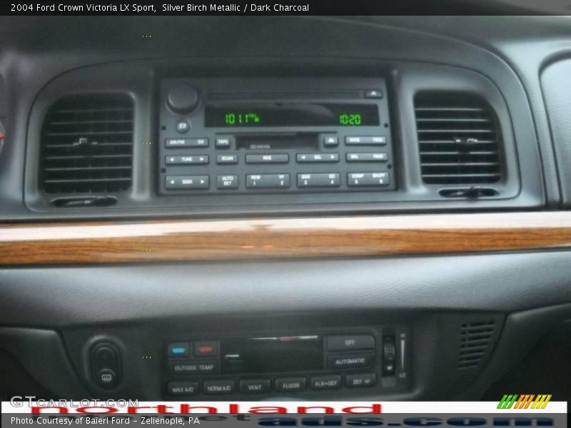 Silver Birch Metallic / Dark Charcoal 2004 Ford Crown Victoria LX Sport