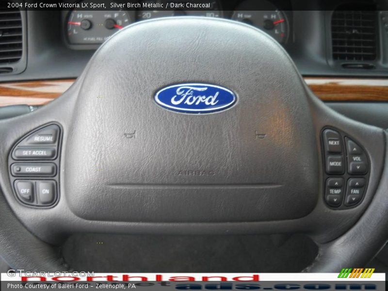 Silver Birch Metallic / Dark Charcoal 2004 Ford Crown Victoria LX Sport