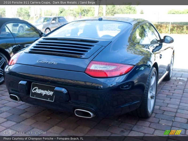 Dark Blue Metallic / Sand Beige 2010 Porsche 911 Carrera Coupe