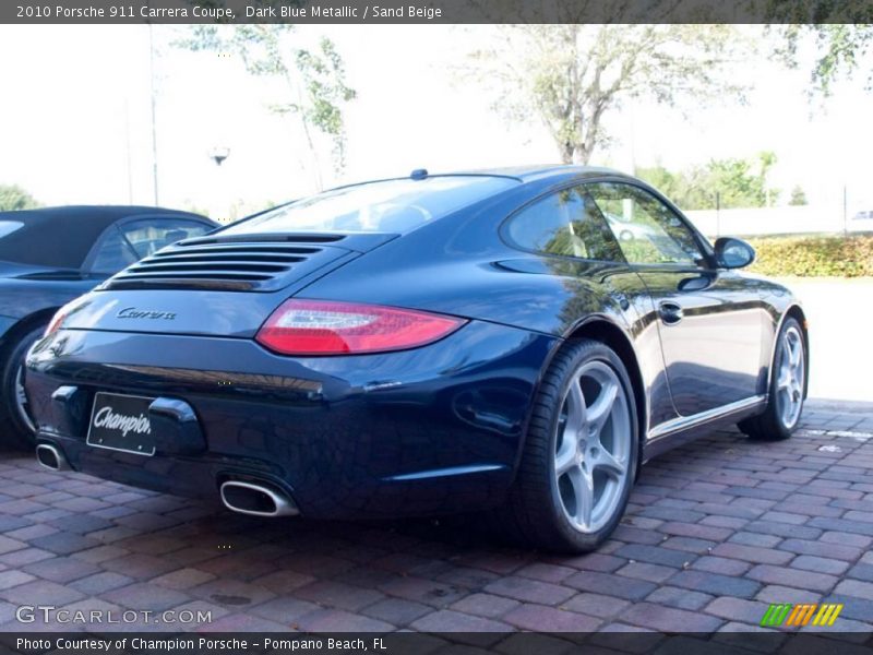 Dark Blue Metallic / Sand Beige 2010 Porsche 911 Carrera Coupe