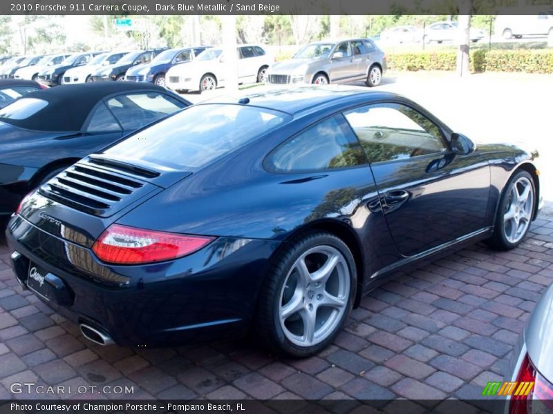 Dark Blue Metallic / Sand Beige 2010 Porsche 911 Carrera Coupe