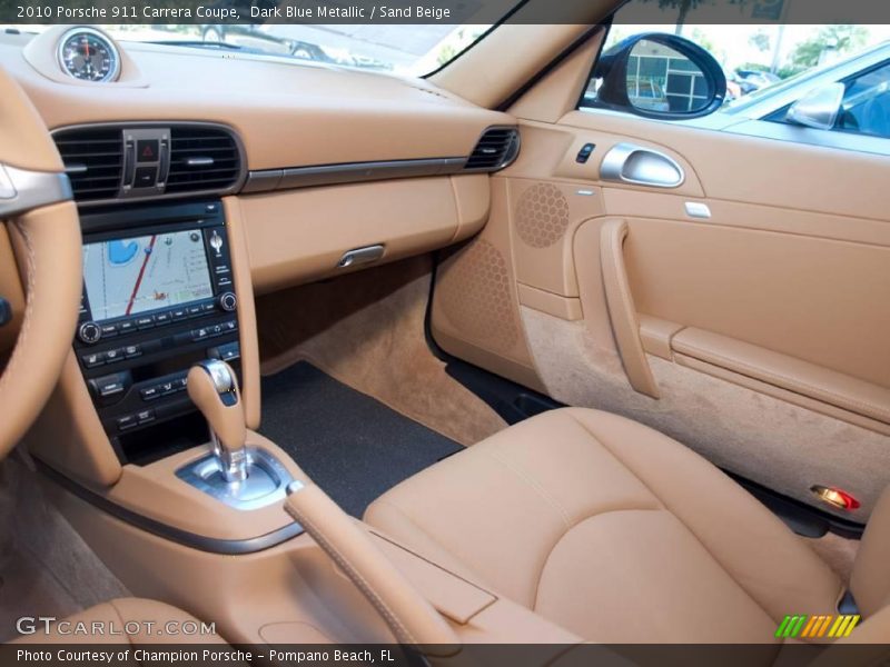 Dark Blue Metallic / Sand Beige 2010 Porsche 911 Carrera Coupe