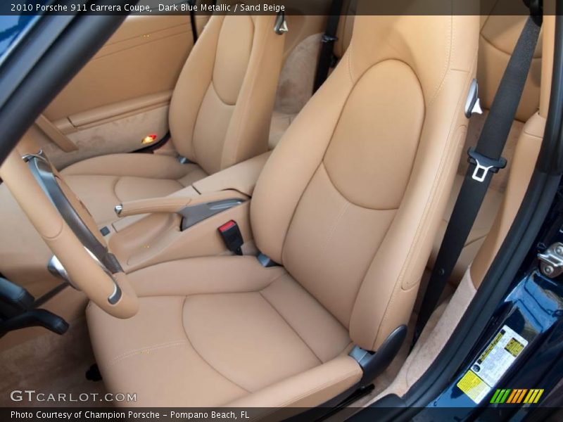 Dark Blue Metallic / Sand Beige 2010 Porsche 911 Carrera Coupe