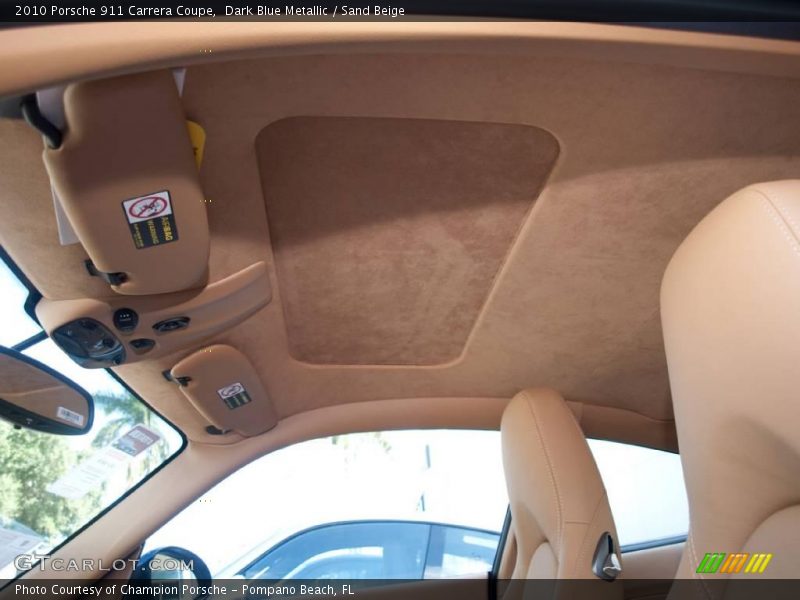 Dark Blue Metallic / Sand Beige 2010 Porsche 911 Carrera Coupe