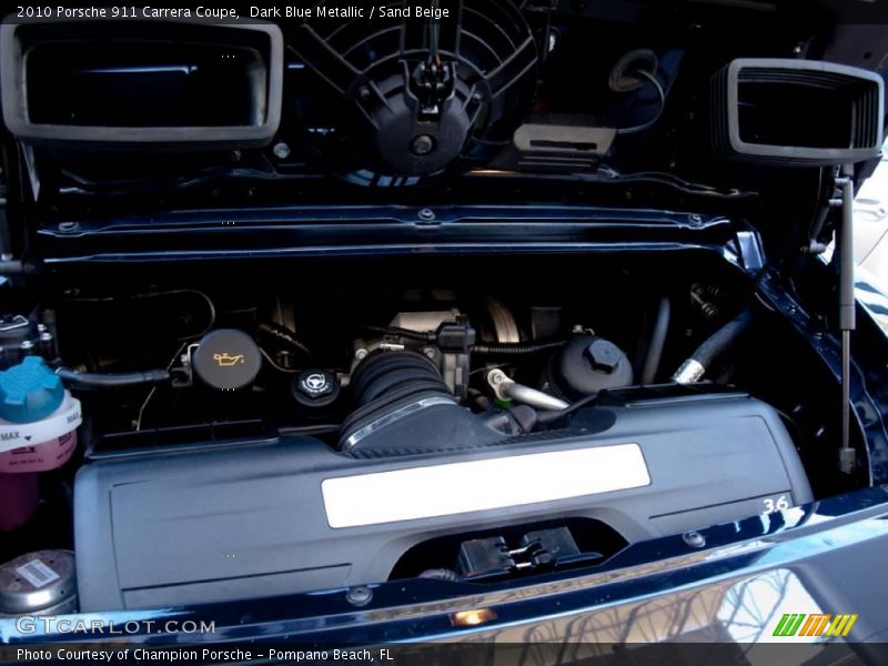 Dark Blue Metallic / Sand Beige 2010 Porsche 911 Carrera Coupe