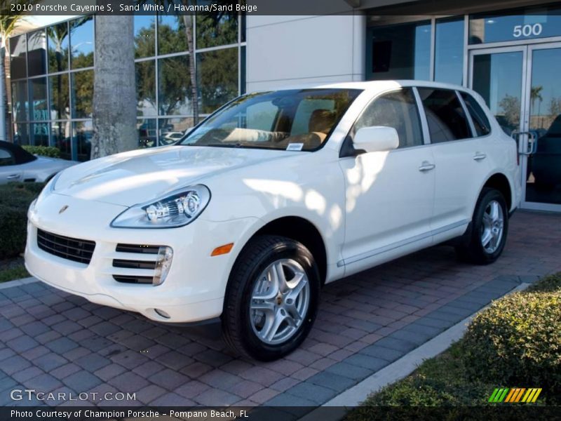 Sand White / Havanna/Sand Beige 2010 Porsche Cayenne S