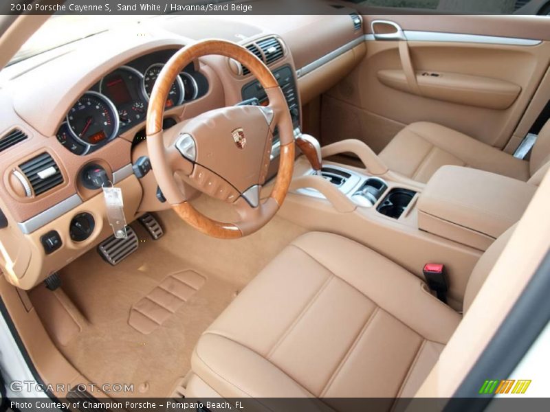 Sand White / Havanna/Sand Beige 2010 Porsche Cayenne S