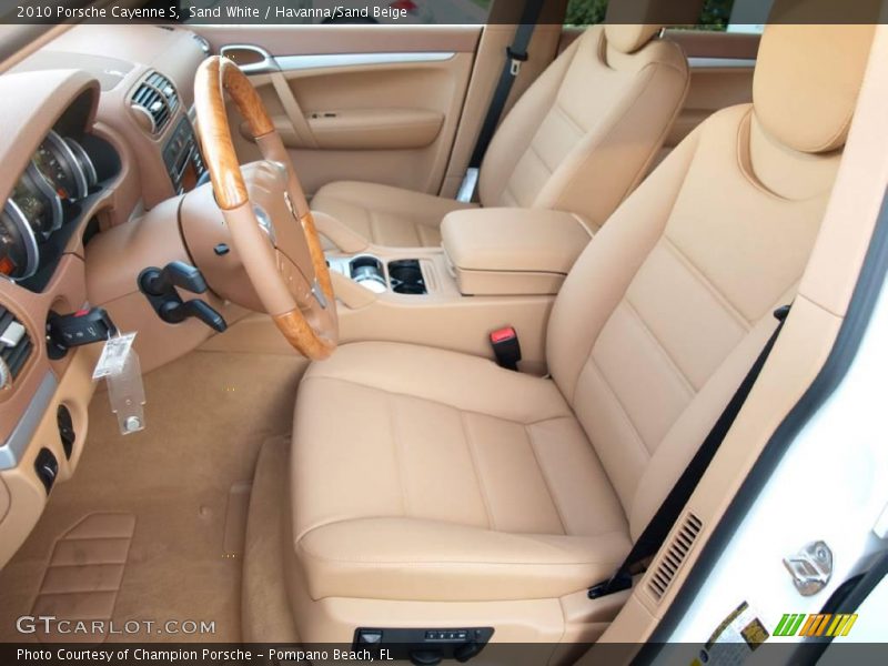 Sand White / Havanna/Sand Beige 2010 Porsche Cayenne S