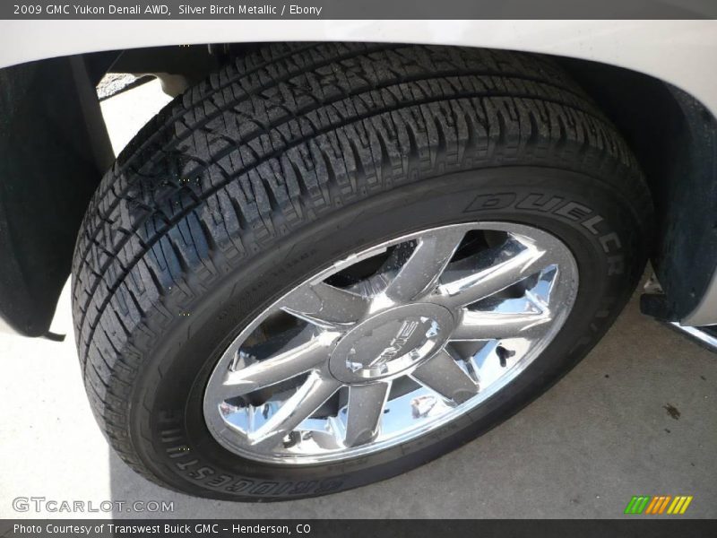 Silver Birch Metallic / Ebony 2009 GMC Yukon Denali AWD