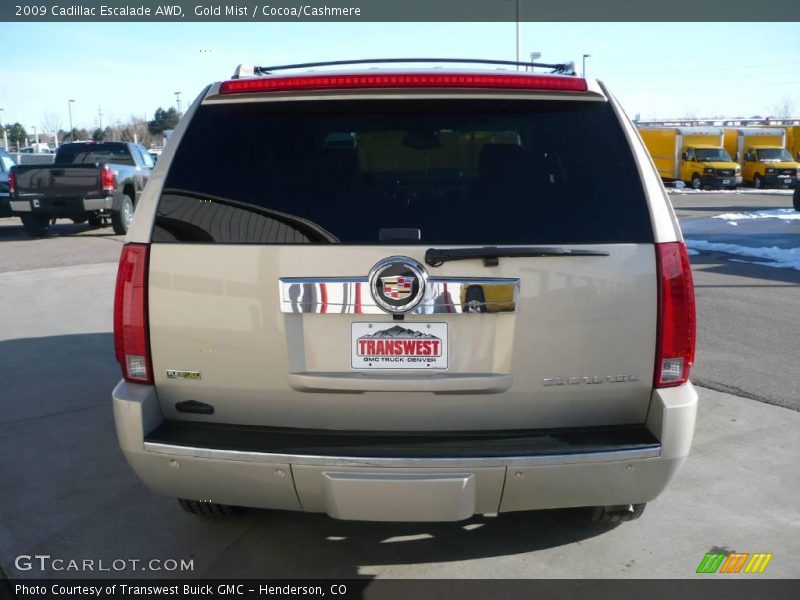 Gold Mist / Cocoa/Cashmere 2009 Cadillac Escalade AWD