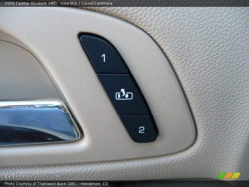 Gold Mist / Cocoa/Cashmere 2009 Cadillac Escalade AWD
