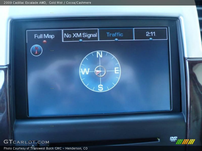 Gold Mist / Cocoa/Cashmere 2009 Cadillac Escalade AWD