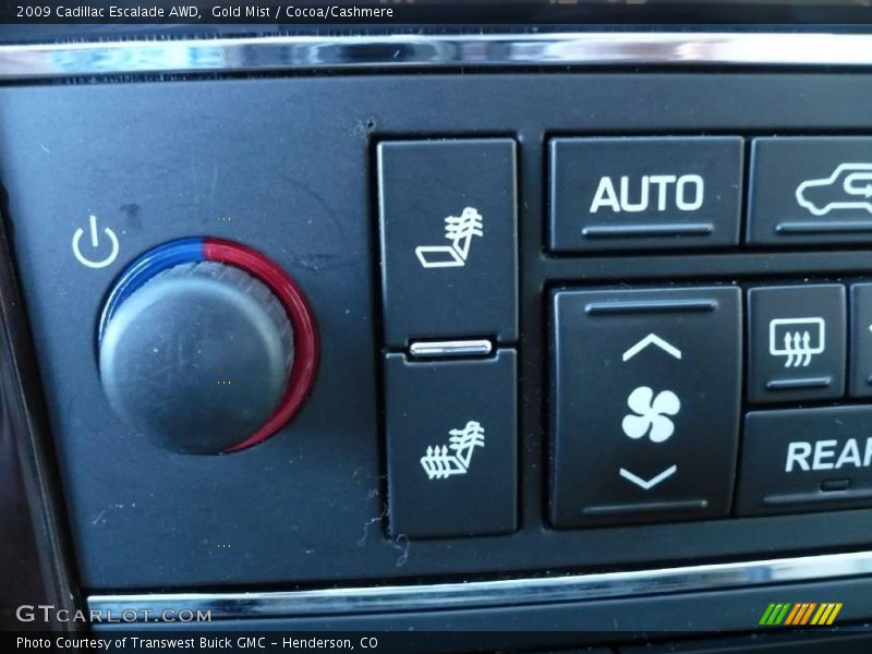 Gold Mist / Cocoa/Cashmere 2009 Cadillac Escalade AWD