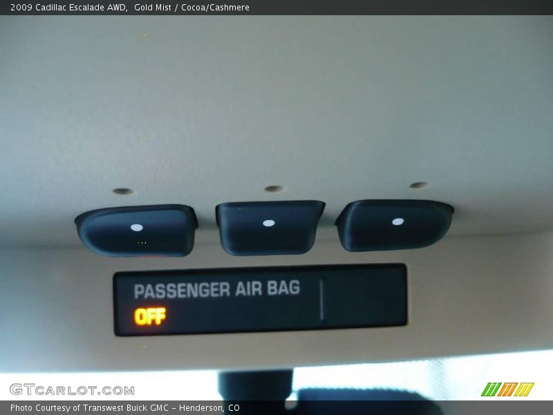 Gold Mist / Cocoa/Cashmere 2009 Cadillac Escalade AWD